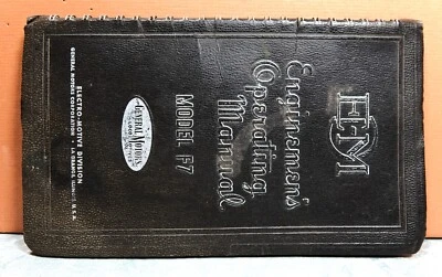EMD MODEL F7 ENGINEMEN'S OPERATING MANUAL - Image 1 of 2
