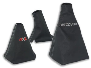LAND ROVER DISCOVERY I II FUNDA PALANCA CAMBIO FRENO REDUCTORA BORDADO HILO GRIS - Imagen 1 de 3