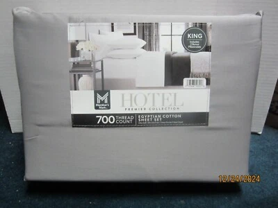 Member's Mark Hotel Premier 700TC Egyptian Cotton Zinc Sheet Set Size King
