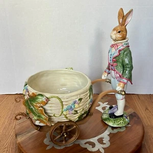 Cachepot Fitz and Floyd Old World Rabbits - Usato in ottime condizioni con scatola originale - Foto 1 di 22