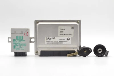 BMW E46 325i AT MS43 2001-2003 MÓDULO DE CONTROL DEL MOTOR DME ECU EWS LLAVE DE ENCENDIDO Foto 1 de 4