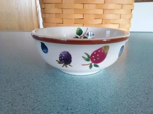 Longaberger Cerámica Postre Patrón Baya NUEVO sin caja Postres, sopas, ensalada - Imagen 1 de 3