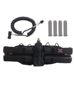 Maddog 4+1 Paintball Harness w/ Pods & Standard Remote Coil - Picture 1 of 1