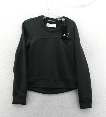 Kansas Jayhawks Sweatshirt Womens Small Black Athletic Adidas College NCAA New - Image 1 of 4