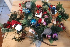 20 selecciones florales navideñas surtidas de colección, tambor/fruta/muñeco de nieve/puncua,*leer - Imagen 1 de 19