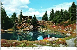 Ohme Gardens Pool in a Natural Setting of Stone Wenatchee, Washington Postcard - Picture 1 of 2