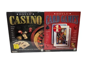 Hoyle Casino & Card Game Big Box PC Game Double 2-Piece Dual Pack NEW Sealed Vtg - Picture 1 of 7