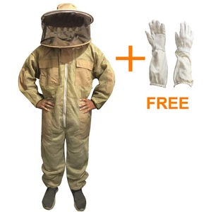 ULTRA VENTILATED 3 LAYER BREEZE MESH BEEKEEPING OVERALL BEE FULL SUIT SIZE - Picture 1 of 5