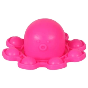 Pink Reversible Octopus Bubble Pop Stress Relief Fidget Toy - Picture 1 of 7