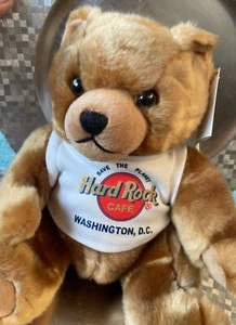 Hard Rock Bear Washington DC - 8" Peluche Marrón Juguete Salvar el Planeta - Imagen 1 de 11