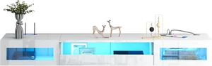 Floating TV Stand, 71" Floating Entertainment Center Wall Mounted,Floating Wall - Picture 1 of 7