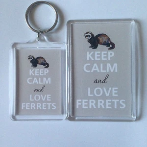 KEEP CALM AND LOVE FRETS Schlüsselring oder Kühlschrankmagnet GESCHENK GESCHENKIDEE - Bild 1 von 3