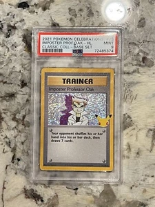 Pokemon Celebrations Classic Collection Imposter Professor Oak Holo PSA 9 - Picture 1 of 2