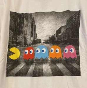 PAC-MAN Shirt Adult S Small Crossing Abbey Road Video Game T-Shirt Retro 80's - Picture 1 of 4