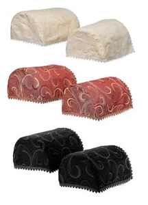 Tapas de brazo redondas con diseño de remolino de desplazamiento cubierta de muebles de sofá con adornos de encaje antimacassar - Imagen 1 de 13