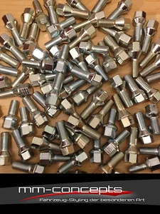 20 x tornillos de rueda pernos de rueda M14 x 1,25 x 30 mm cinta cónica tornillos llantas BMW - Imagen 1 de 1