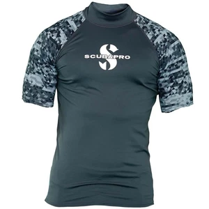 SCUBAPRO Men's UPF50 Short-Sleeve Rash Guard, XL, Graphite - Picture 1 of 7