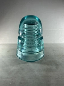 Gorgeous Vintage Ice Blue Brookfield CD 145 Beehive Glass Insulator . Great Cond - Picture 1 of 19
