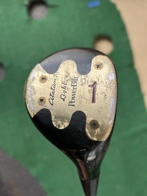 Power Built Citation Light Persimmon 1 木质右手硬度钢杆高尔夫 — 第 1/4 张图片