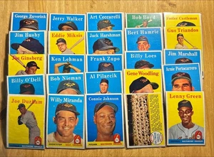 1958 Topps Baltimore Orioles (25) Card Near Complete Team Set Builder - Picture 1 of 2