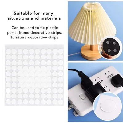 10 hojas de espuma adhesiva de puntos redondos 1000 piezas de espuma artesanal blanca cinta de doble cara Foto 1 de 4