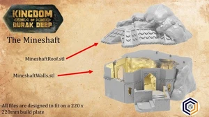 Mineshaft - Kingdom of Durak Deep - Conquest Creations Terrain - Imagen 1 de 1