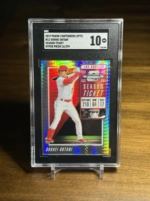 2019 Contenders Optic - Shohei Ohtani - No. 12 Season Ticket - Hyper/299 SGC 10 - Image 1 of 4
