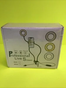 Professional Live Stream Selfie Ring Light Cell Phone Holder Stand Make Up - Picture 1 of 4