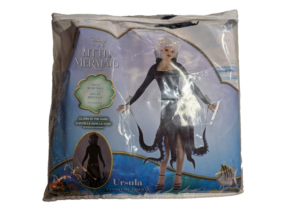 Disney Villains Ursula Deluxe Costume Adult Medium Halloween NEW! - Image 1 of 1