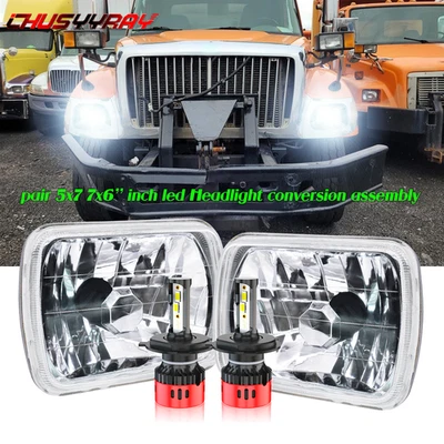 For International Harvester 9900 4700 4800 4900 8100 3800 7x6" Led headlight - Image 1 of 4