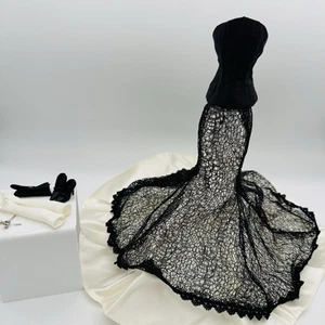 Barbie Doll Gown Dress Society Girl Purse Gloves Earrings Skirt Shoes - Picture 1 of 5