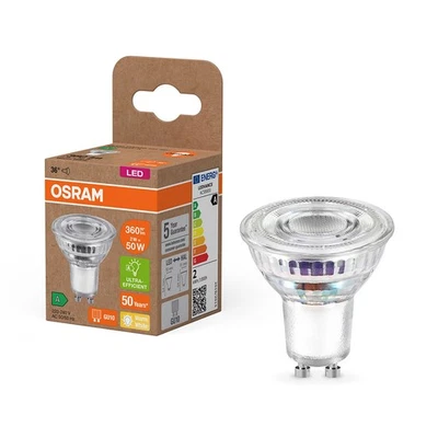 Osram LED Glas Reflektor PAR16 2W =50W GU10 360lm warmweiß 2700K ultra effizient - Bild 1 von 4