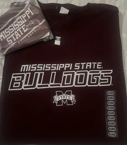 NWT Mississippi State MSU BULLDOGS HAIL STATE Men's 2XL Short Sleeve & Mask - Picture 1 of 2