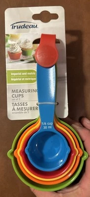 Trudeau Measuring Cups Set Of 5-Assorted Colors - Image 1 of 2