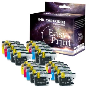 4SET4BK LC51 Tintenpatrone passend für Brother MFC-885CW MFC-630CDW DCP-357C DCP-540CN - Bild 1 von 1