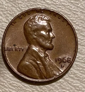 1968 D Lincoln Memorial Penny ~ERROR~ DDO~Rim Error~L on Edge~ Rare~ One Cent 1C - Picture 1 of 10