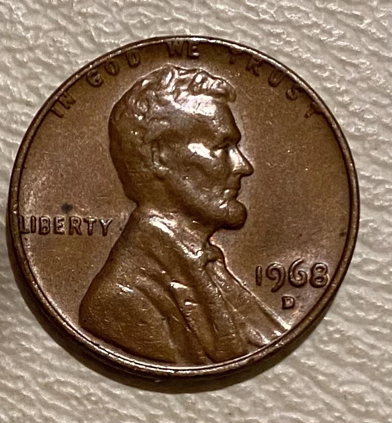 1968 D Lincoln Memorial Penny ~ERROR~ DDO~Rim Error~L on Edge~ Rare~ One Cent 1C - Image 1 of 4