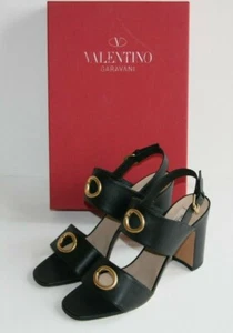$945 NEW Valentino Garavani Eyelet Embellished Slingback Sandals 38.5 / 8.5 - Picture 1 of 9