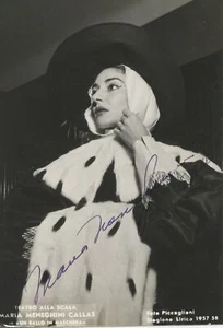 Callas, Maria. (1923–1977): Signed Photograph in "Un Ballo in Maschera" OPERA - Picture 1 of 1