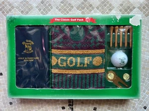 ST Andrews Classic golf Gift Box Set; Score, Towel, Green Tool, Ball, Wood Tees - Picture 1 of 2