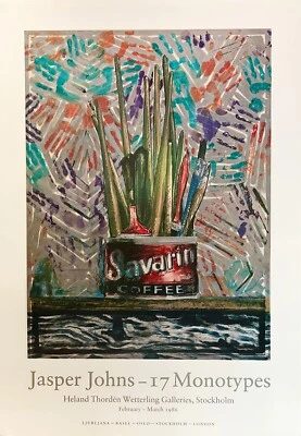 Póster de exposición "monotipos" de Jasper Johns 1986 99,8x69,9 cm Foto 1 de 2