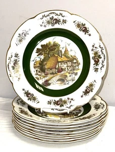 9 Wood & Sons ASCOT PRINCESS HOUSE 10 3/4" SERVICE CHARGER PLATES - Picture 1 of 2