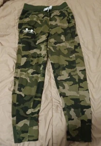 Under Armour Kids youth Size Large Rival Printed Camo Camouflage Joggers - Picture 1 of 6