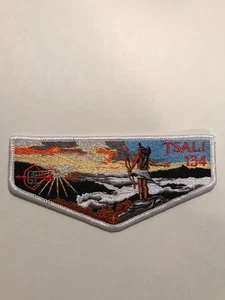 OA 134 TSALI S-107,Most recent Ordeal Flap,White Border,Daniel Boone Council,New - Picture 1 of 3