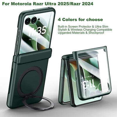 Hard PC Case with Screen Protector Hinge Cover For Motorola Razr/Razr Ultra 2025 - Image 1 of 4