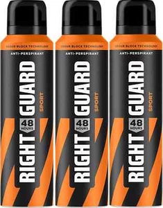 Right Guard Men Sport Anti-Perspirant Deodorant 150ml x 3 - Picture 1 of 1