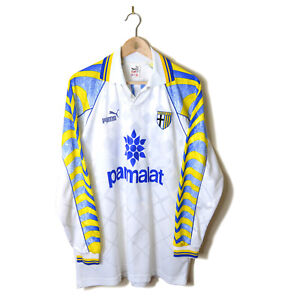 Parma Home Football Shirt Jersey 1995/1996/1997 Long Sleeve