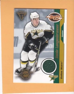 JAMIE LANGENBRUNNER 2000-01 TITANIUM DRAFT DAY GAME WORN SP 985 STARS #31 NM-MT - Picture 1 of 2