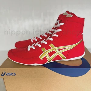【Auf Lager】ASICS Ringerschuhe 1083A001 EX-EO TWR900 Rot x Gold x Weiß - Bild 1 von 7
