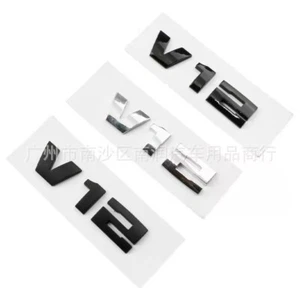 NUEVO Insignia emblema trasero guardabarros cromado V12 para BMW M760 M750 X6 X5 X4 X3 X1 - Imagen 1 de 10